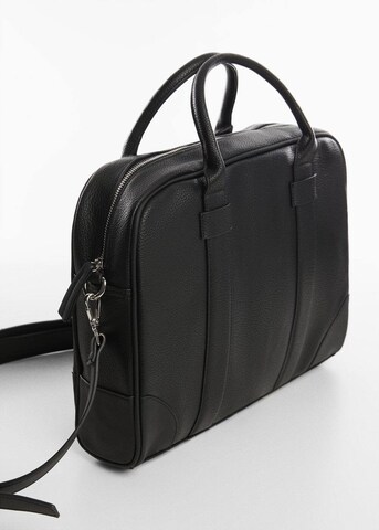 MANGO MAN Document Bag 'Brasilia' in Black