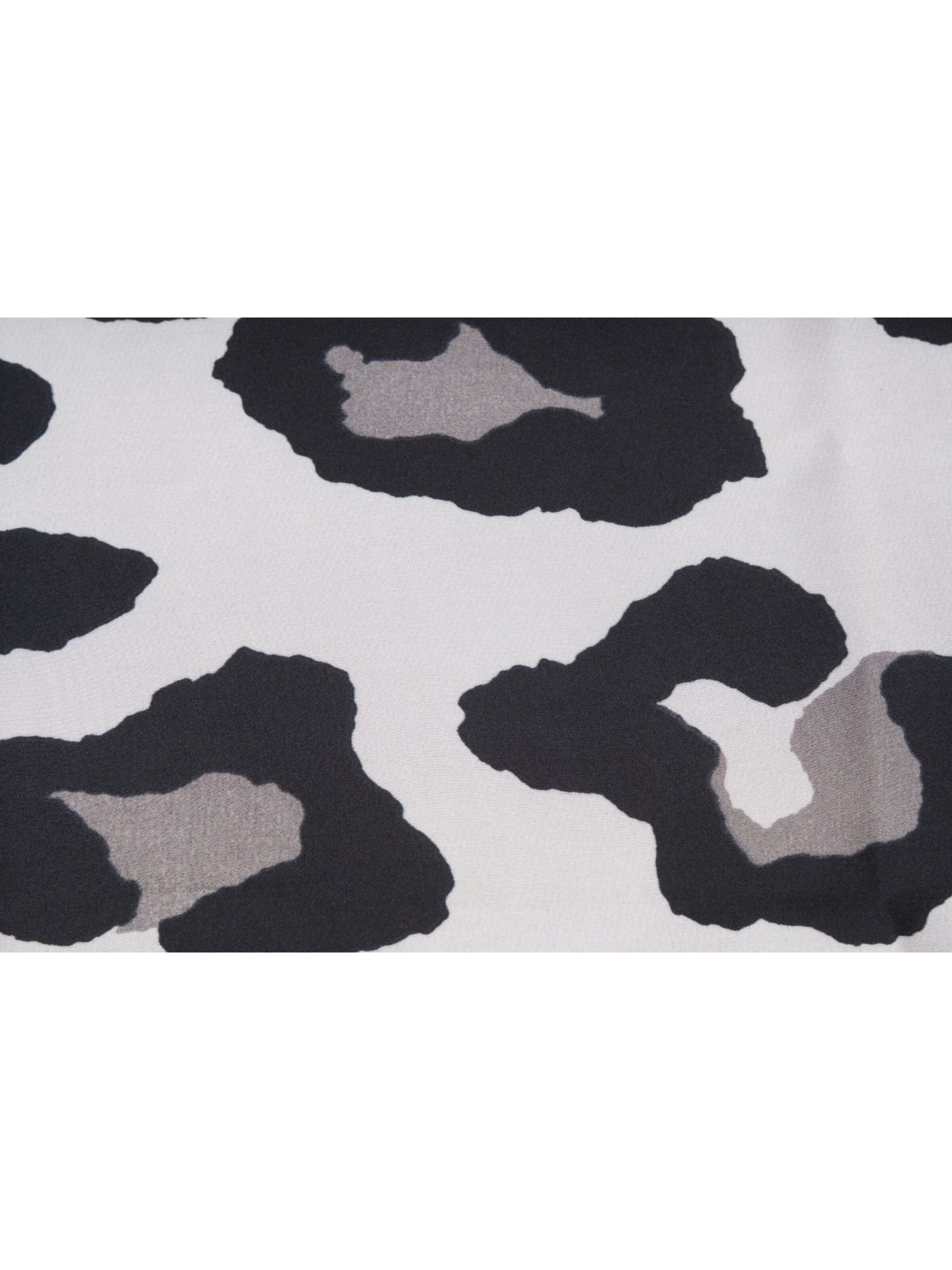 styleBREAKER Tuch 'Halstuch mit Leoparden Muster'‌‌ in Grau