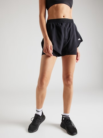 ADIDAS PERFORMANCE Skinny Sporthose 'Designed For Training 2In1' in Schwarz: predná strana