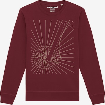Watapparel Sweatshirt ' Fahrradspeichen ' in Rot: Vorderseite