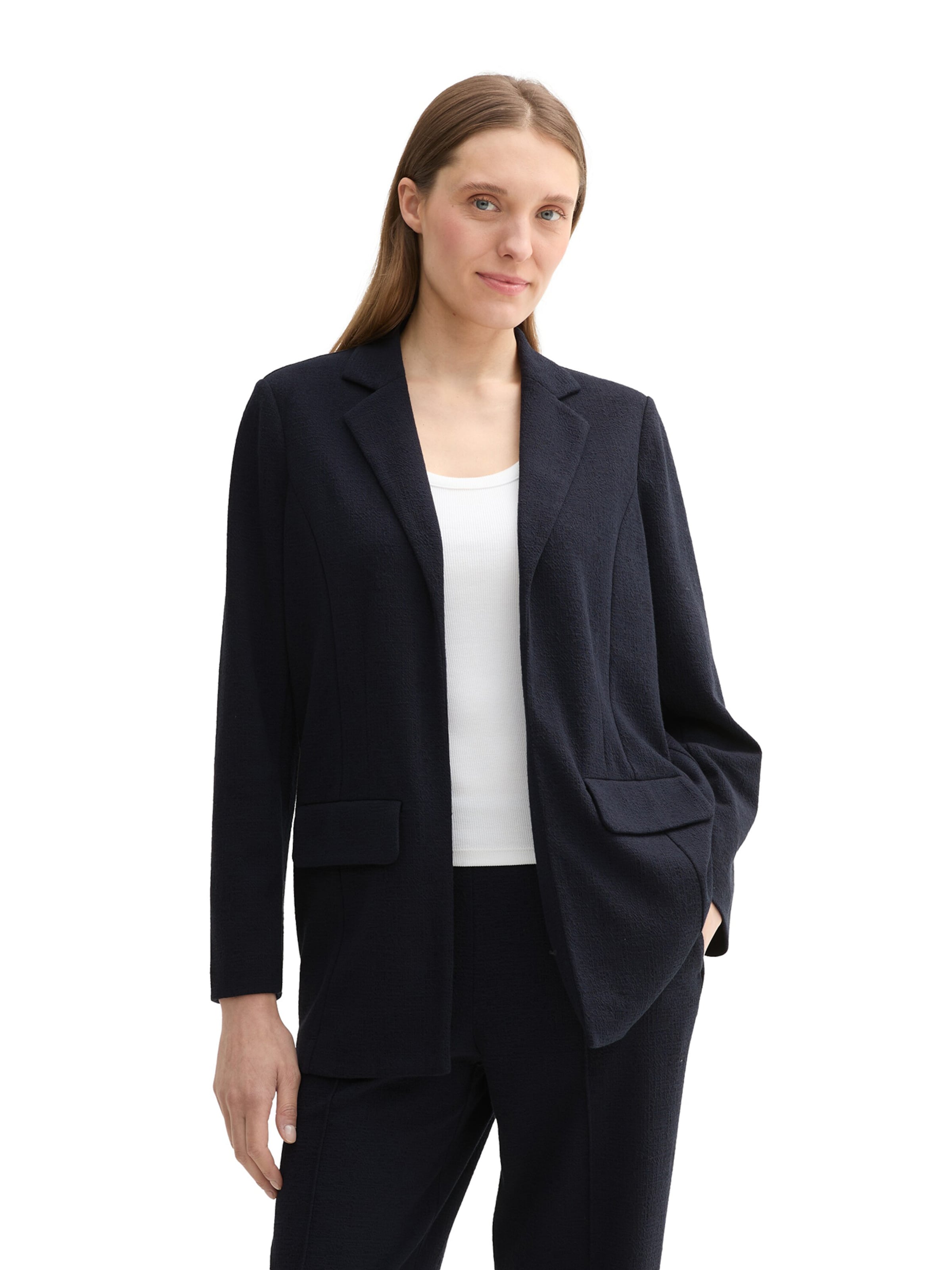 Blazer TOM TAILOR en bleu : devant