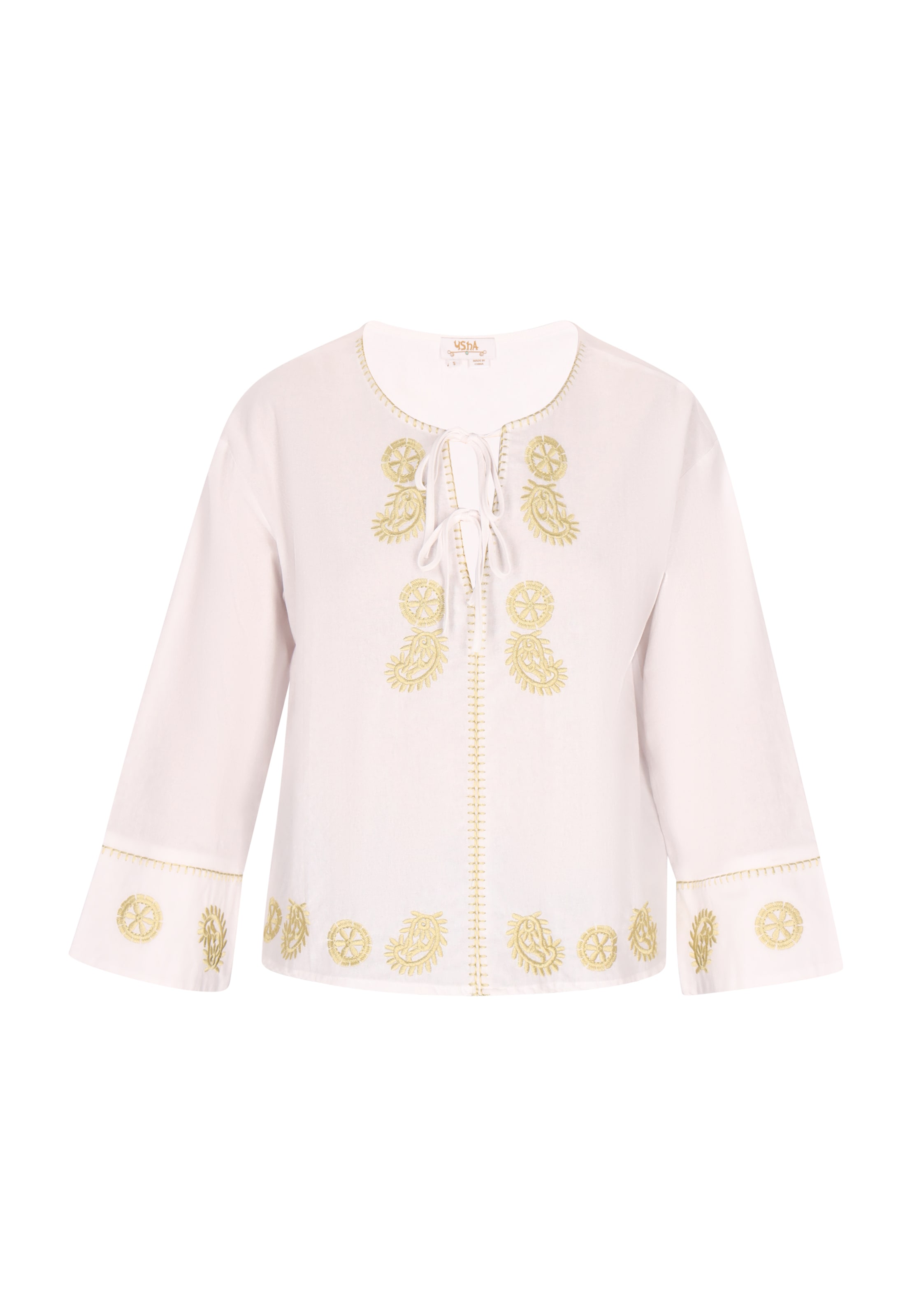 usha FESTIVAL Μπλούζα σε λευκό: μπροστά