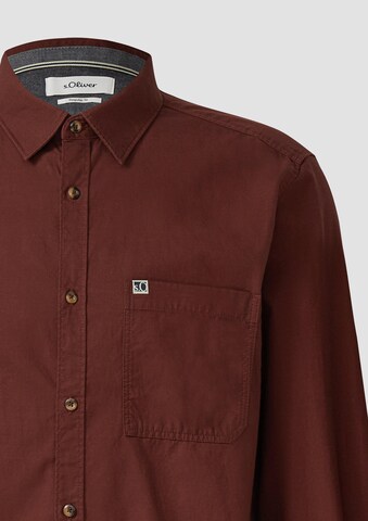 s.Oliver Regular Fit Hemd in Rot