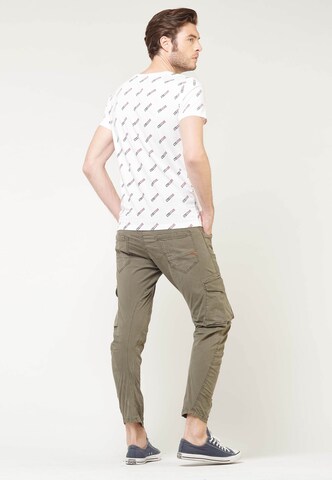Le Temps Des Cerises Tapered Cargo Pants 'ALBAN' in Green