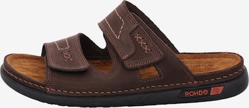 ROHDE Pantolette 'Cento' in Braun: Vorderseite
