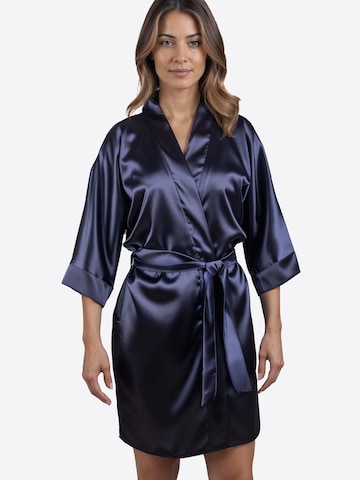 Robe de chambre '5033' Vivisence en bleu : devant