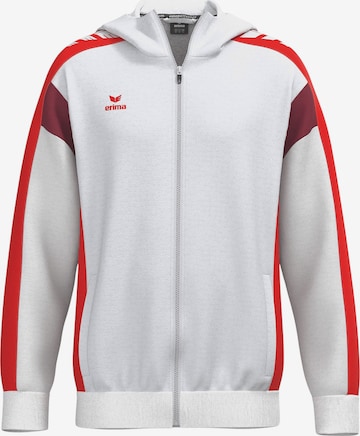 ERIMA Športna jopa na zadrgo 'Celebrate 125' | bela barva: sprednja stran