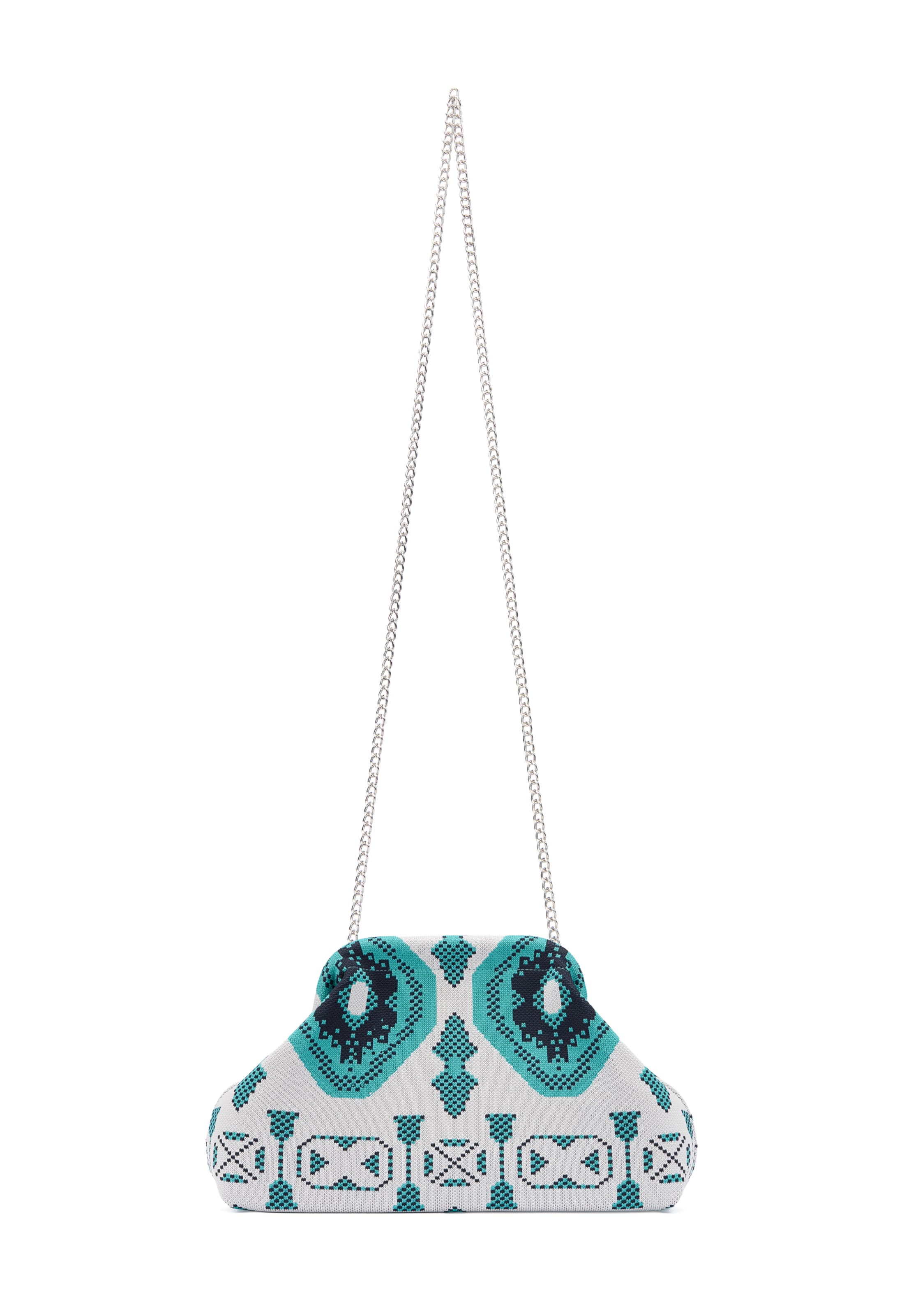 IZIA - Bolso de noche en blanco: frente