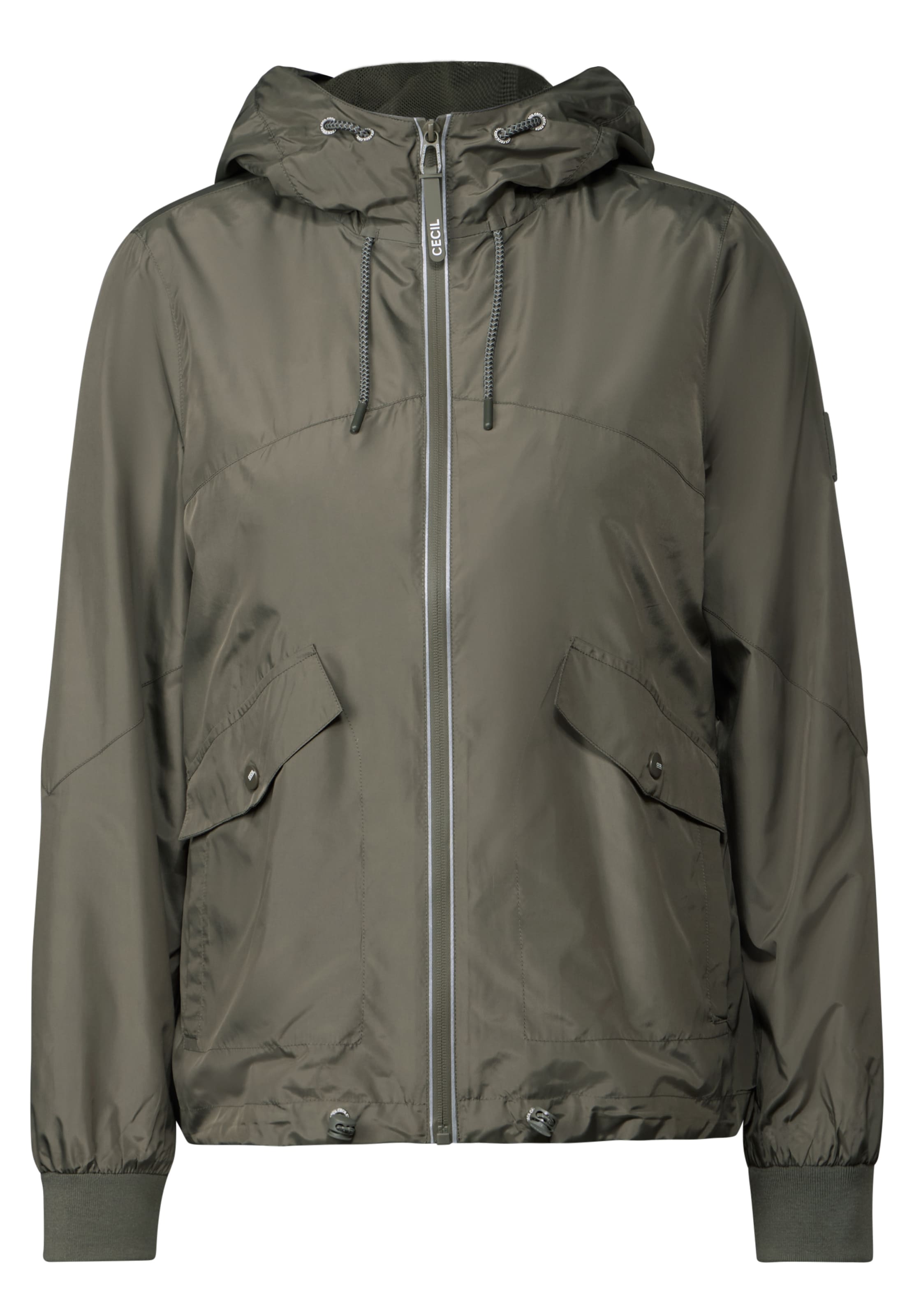 CECIL Windbreaker mit Taschen in Grün: Vorderseite