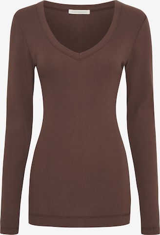 Seamless Basic Shirt in Braun: Vorderseite