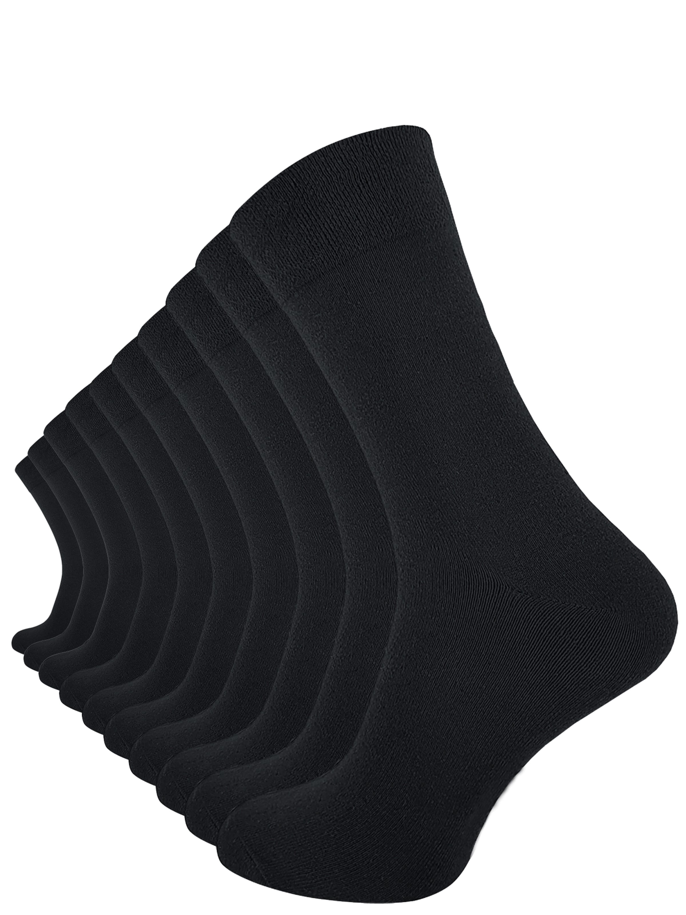 Cotton Prime Socken in Schwarz: Vorderseite