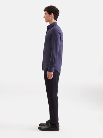 SEIDENSTICKER Slim fit Zakelijk overhemd 'Smart Essentials' in Blauw