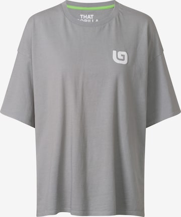 THAT GORILLA BRAND T-Shirt 'BWINDI OVERSIZED ‘G’ T' in Grey: front