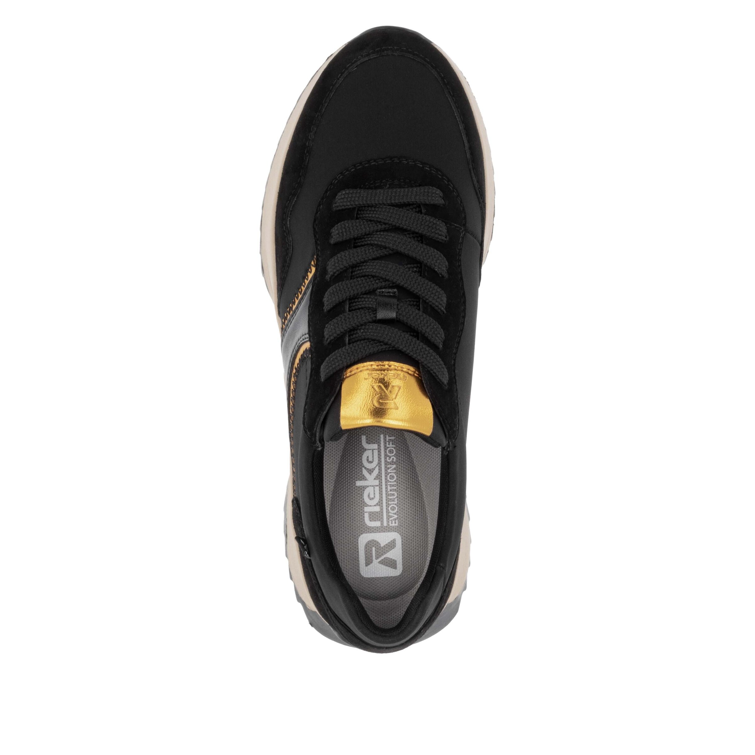 Baskets basses ' W1302 ' Rieker Sport en noir