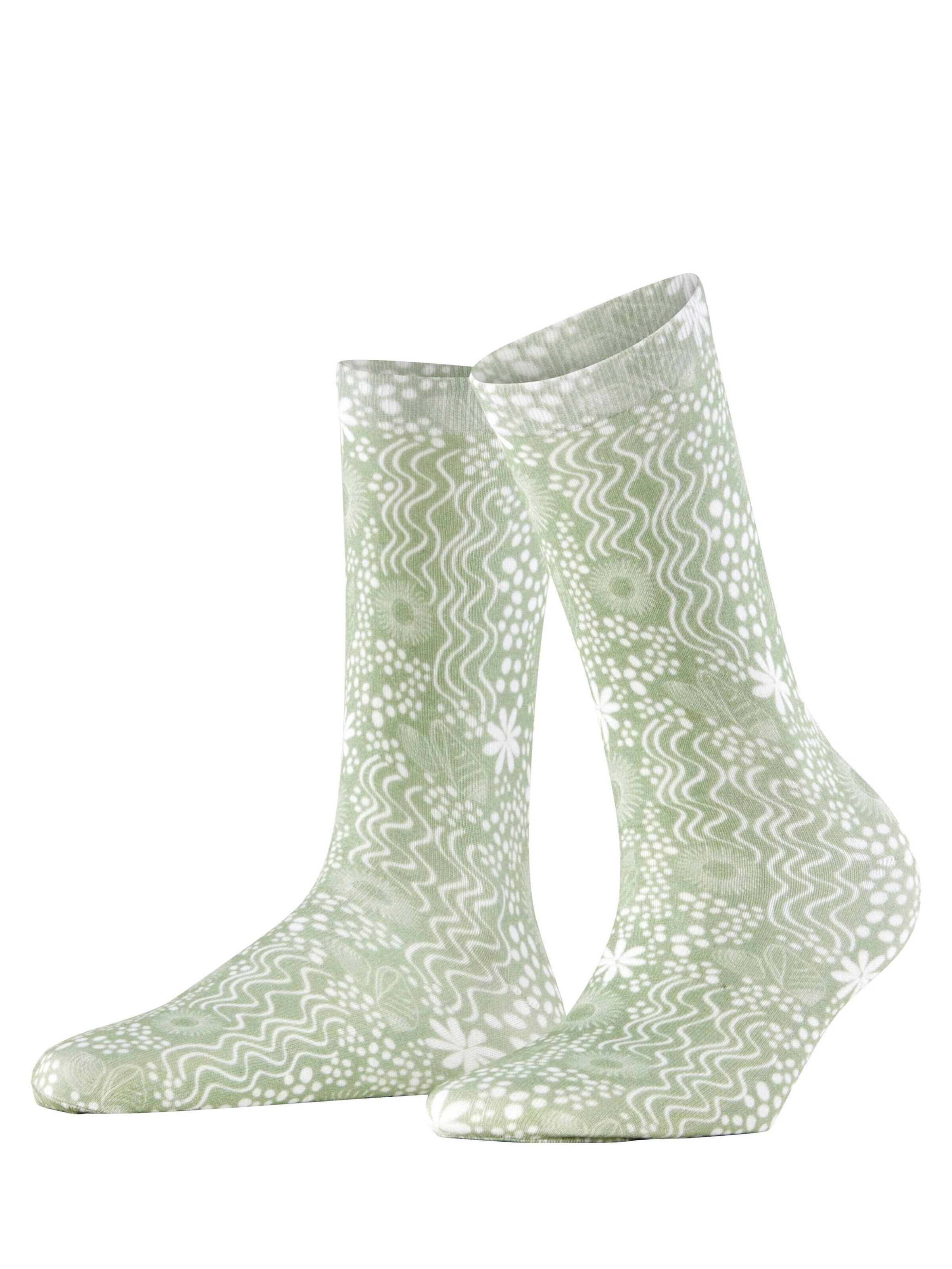 BURLINGTON Socken 'Underwater'‌‌‌‌‌‌‌ in Grün: Vorderseite