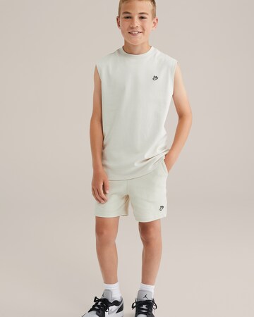T-Shirt WE Fashion en beige