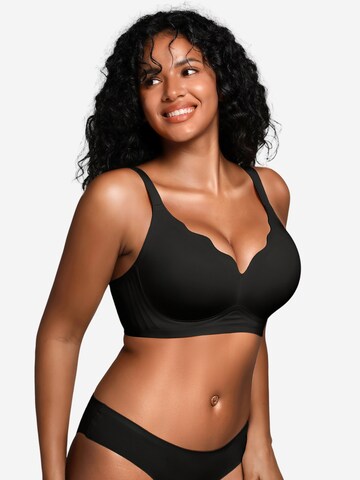 SHARICCA Push-up Bra 'Jelly' in Black