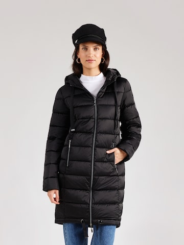 monariZimski kaput - crna boja: prednji dio