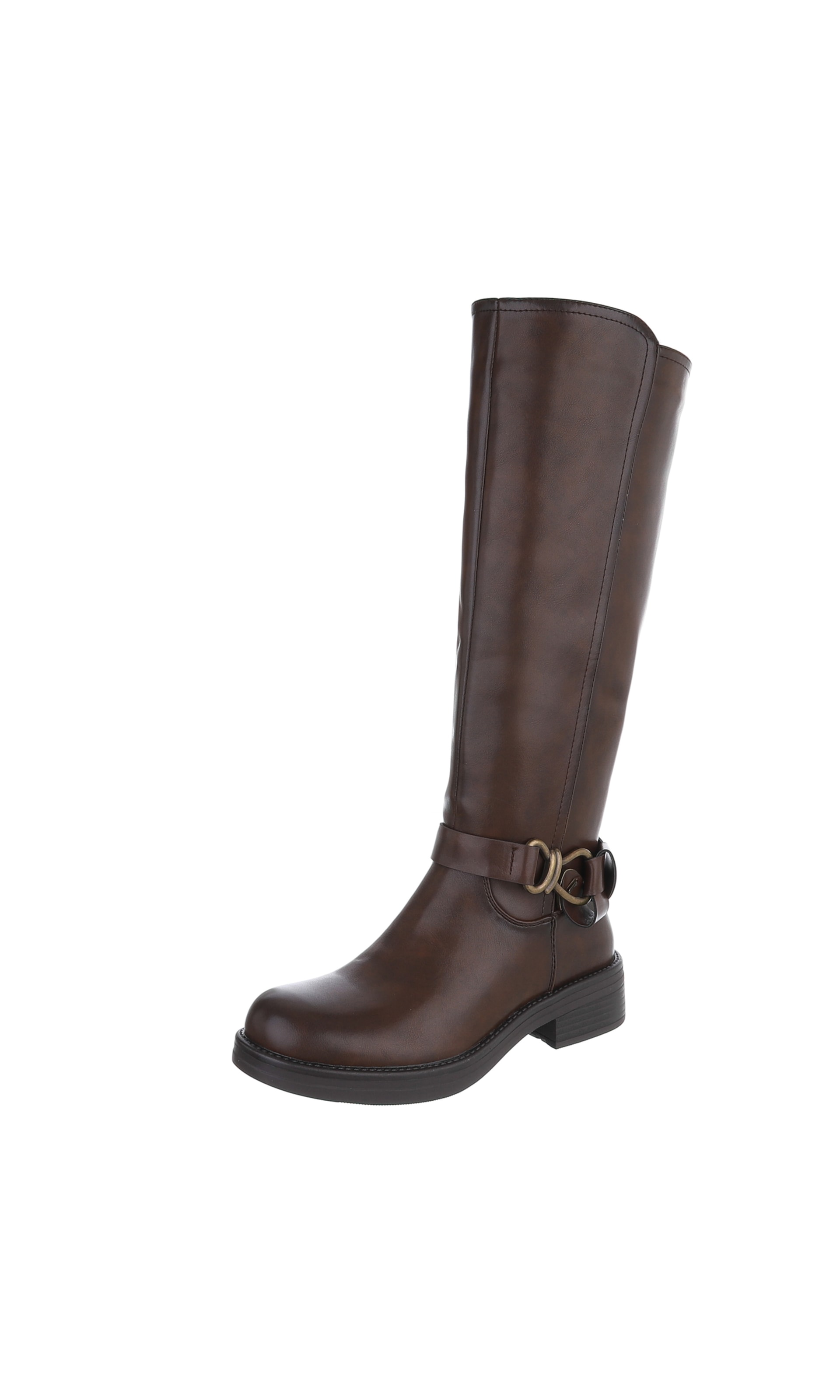 Ital-Design Stiefel in Braun: Vorderseite