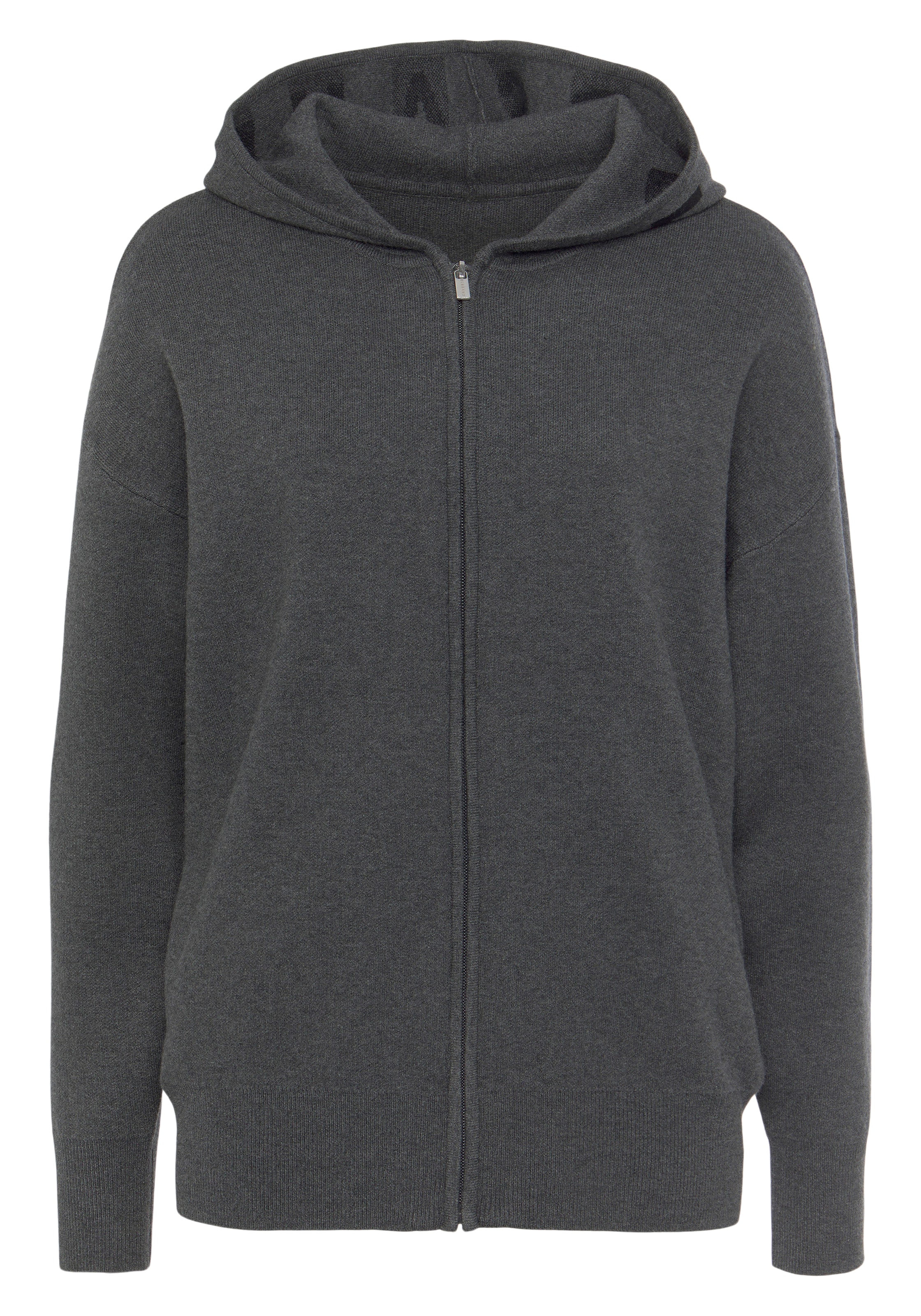 Cardigan Elbsand en gris : devant