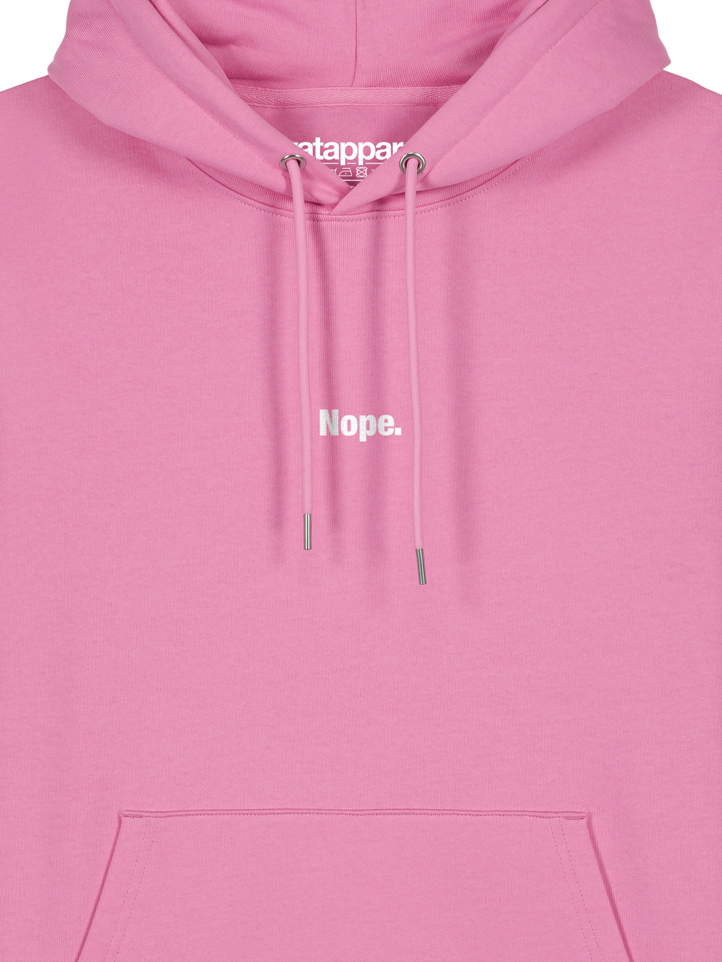 Sweat-shirt 'Nope' Watapparel en rose