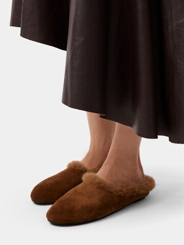 L37 HANDMADE SHOESSlip On cipele 'ETERNAL SILENCE' - smeđa boja