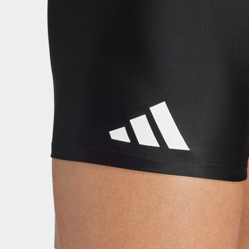 ADIDAS PERFORMANCE Athletic Swim Trunks in Black