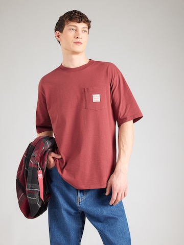 LEVI'S ® Футболка 'WORKWEAR' в Красный: спереди