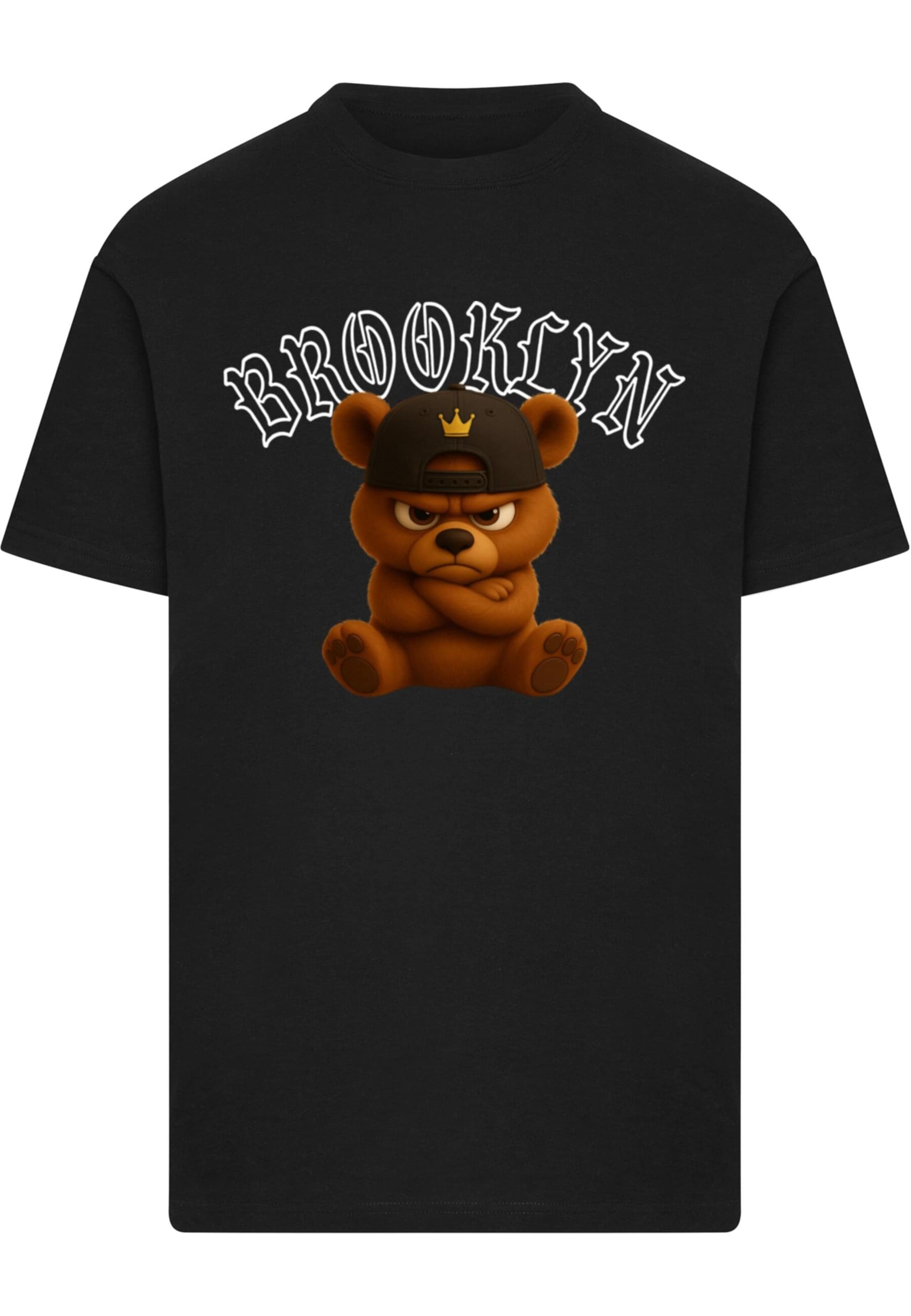 Mister Tee Tričko 'Brooklyn Born Legend' – černá: přední strana