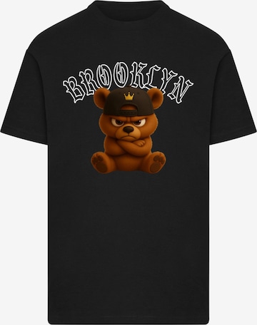Mister Tee Tričko 'Brooklyn Born Legend' – černá: přední strana