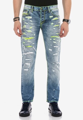 CIPO & BAXX Regular Jeans in Blauw: voorkant