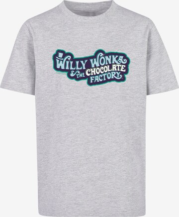 ABSOLUTE CULT T-Shirt 'Willy Wonka' in Grau: predná strana