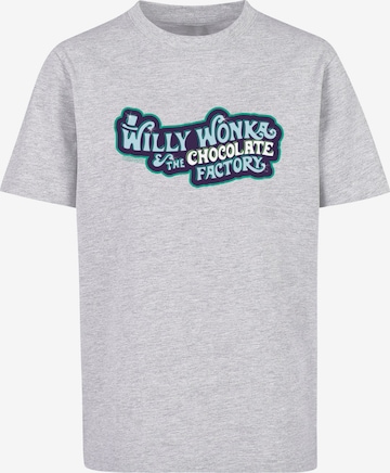 ABSOLUTE CULT T-Shirt 'Willy Wonka' in Grau: predná strana