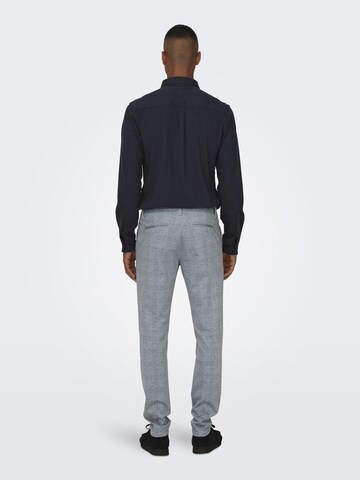 Slimfit Pantaloni chino 'Mark' di Only & Sons in grigio