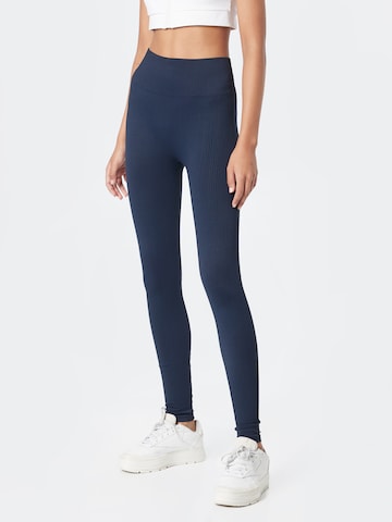 Röhnisch Skinny Workout Pants in Blue: front