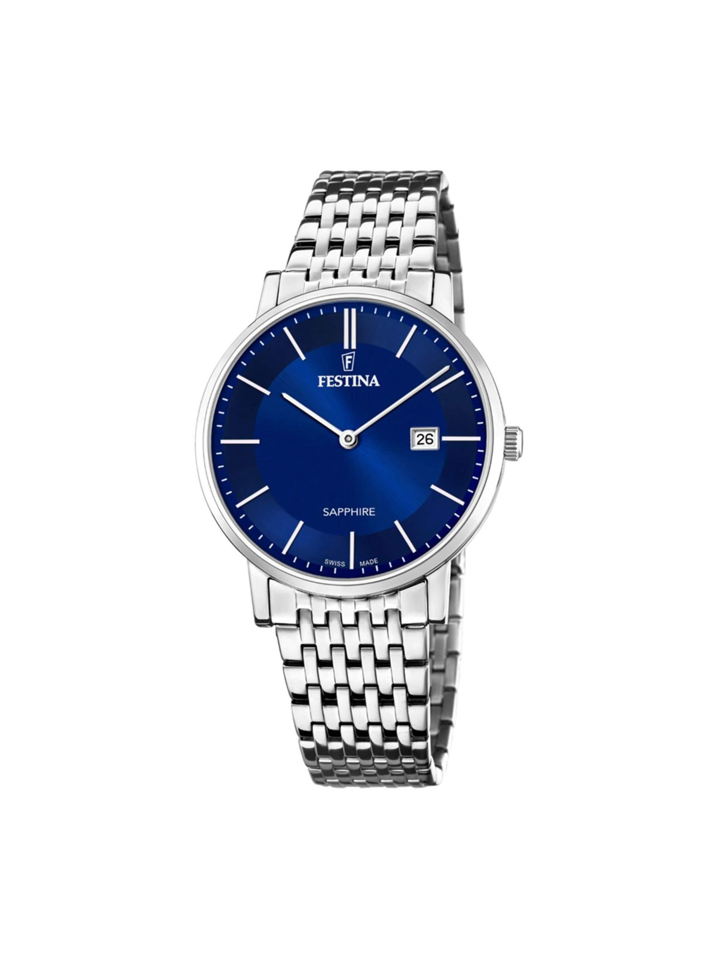 Montre à affichage analogique FESTINA en bleu : devant