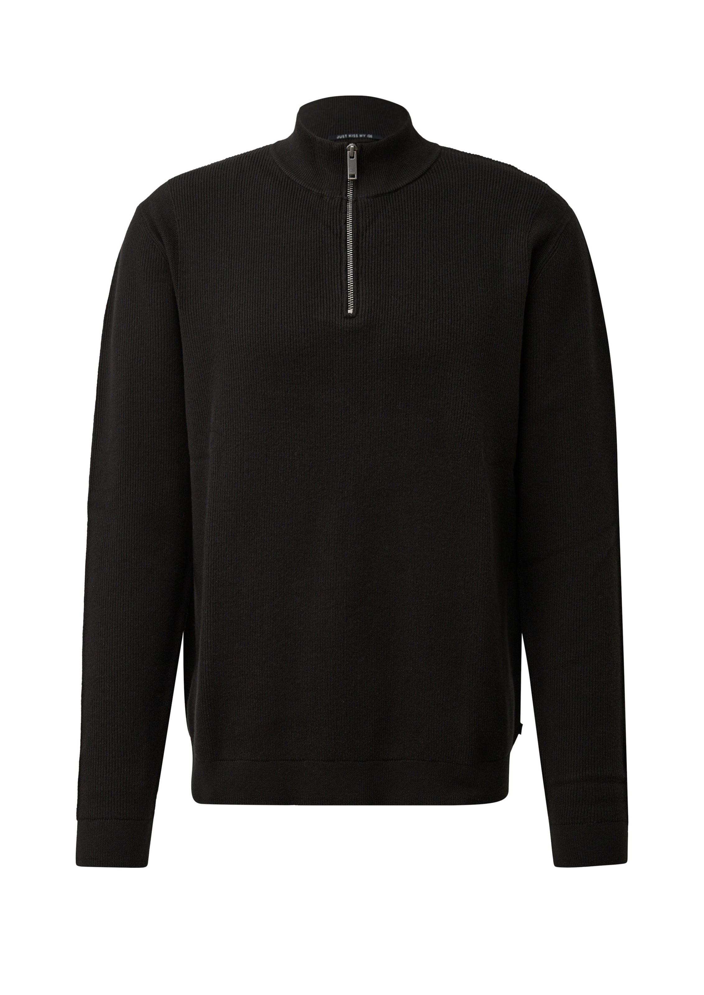 QS Pullover in Schwarz: Vorderseite
