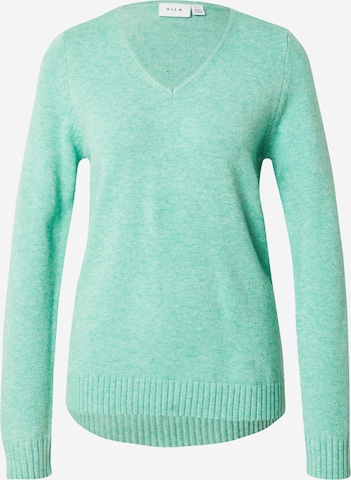 VILA Sweater 'Ril' in Green: front