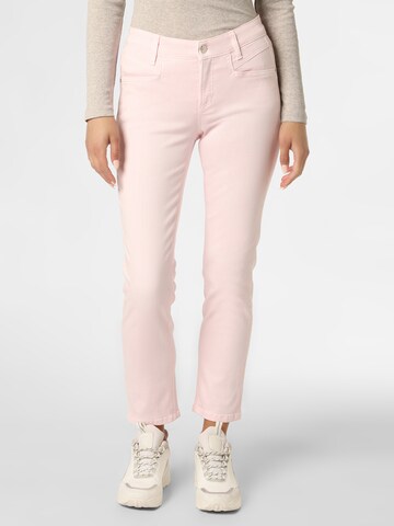 Coupe slim Pantalon ' Pina ' Cambio en rose : devant