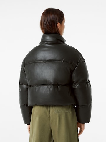 Bershka Winter jacket in Black