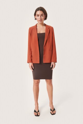 SOAKED IN LUXURY Blazer 'Shirley' in Braun