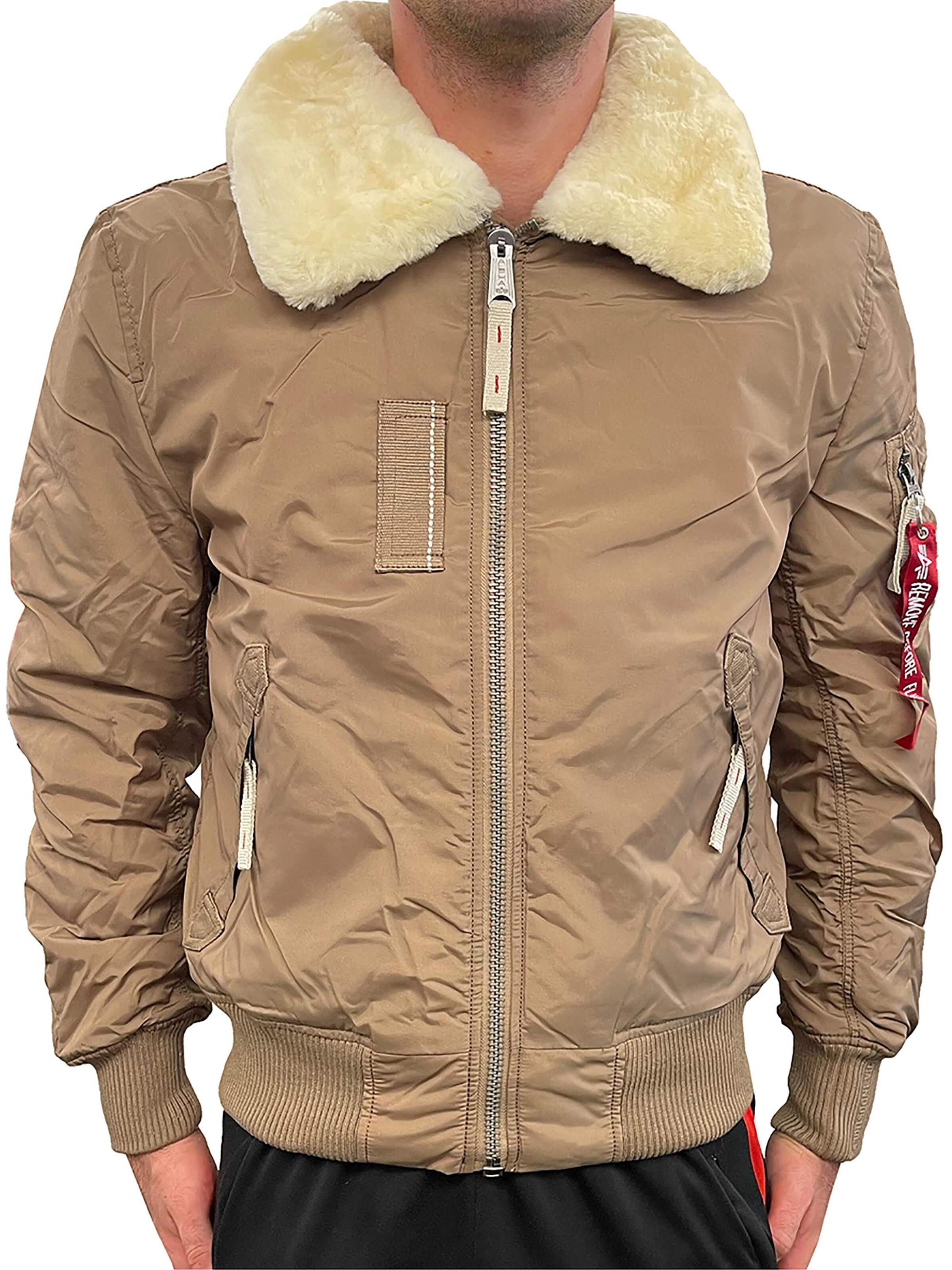 ALPHA INDUSTRIES Between-Season Jacket 'Injector III' in Brown: front
