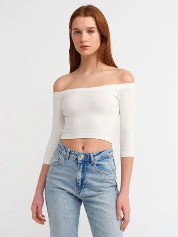 Camicia da donna di Dilvin in bianco: frontale