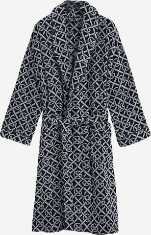 GANT Long Bathrobe in Blue: front