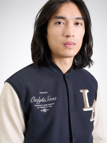 Veste mi-saison 'ONSDAVY' Only & Sons en bleu