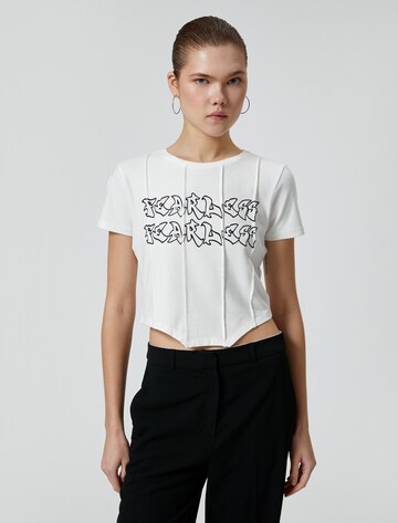 Koton Shirt in Beige: voorkant