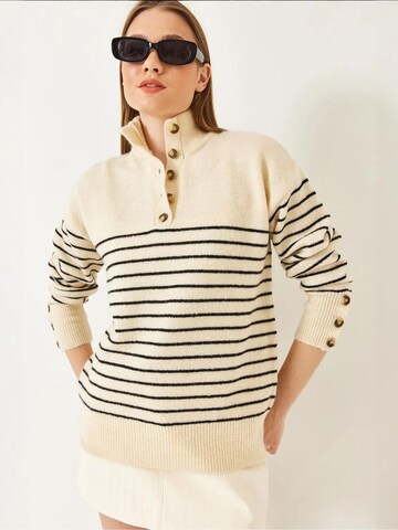 Pull-over Bianco Lucci en beige