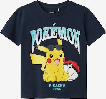 NAME IT Shirts 'NMMMAhe' i blå: forside