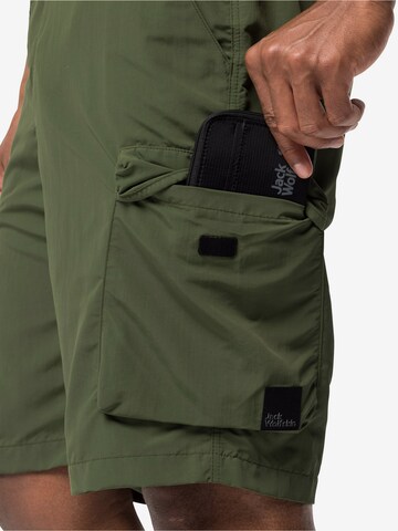 JACK WOLFSKIN Regular Outdoor trousers 'KALAHARI' in Green