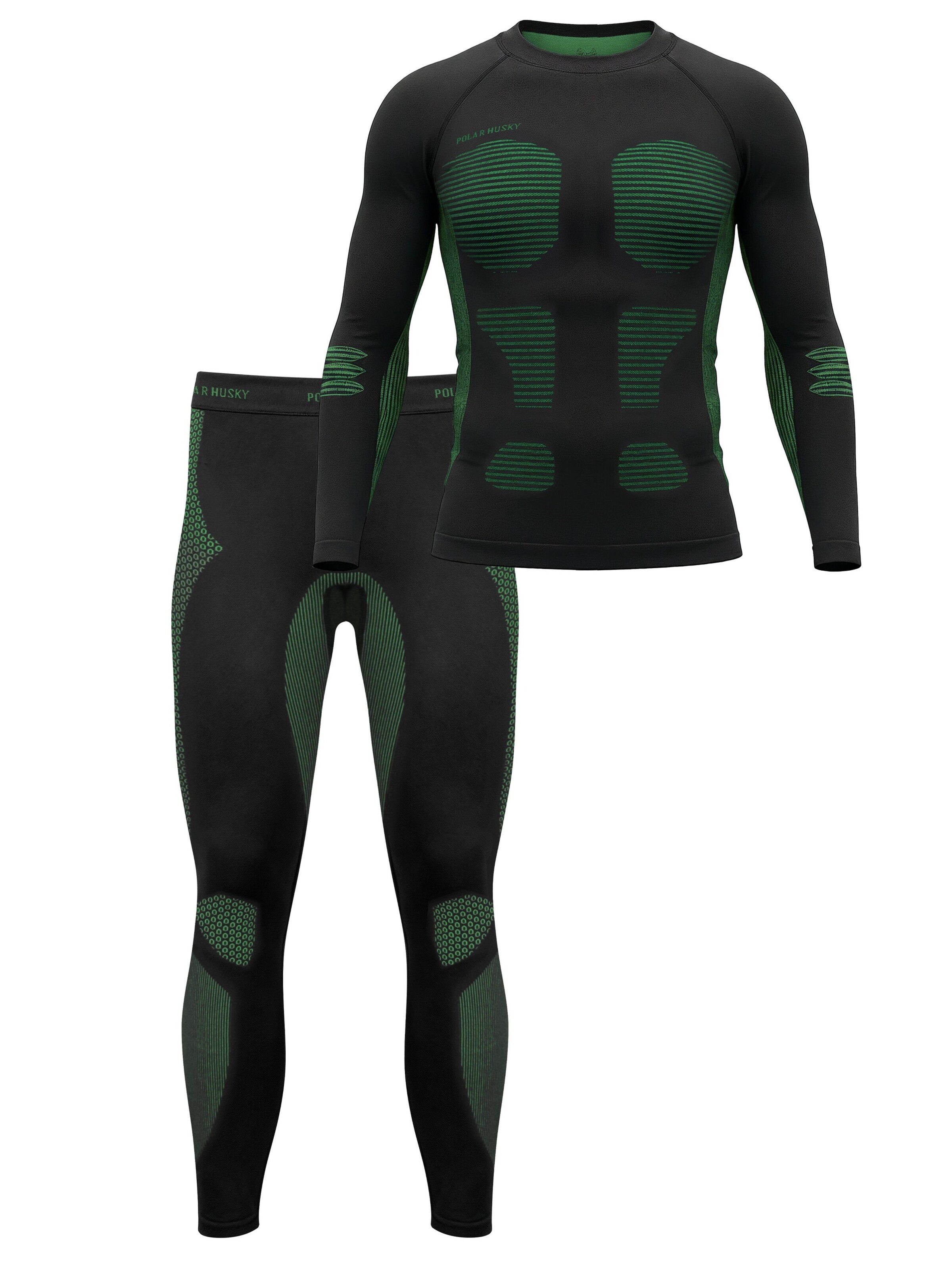 normani Base Layer en vert foncé / noir, Vue avec produit